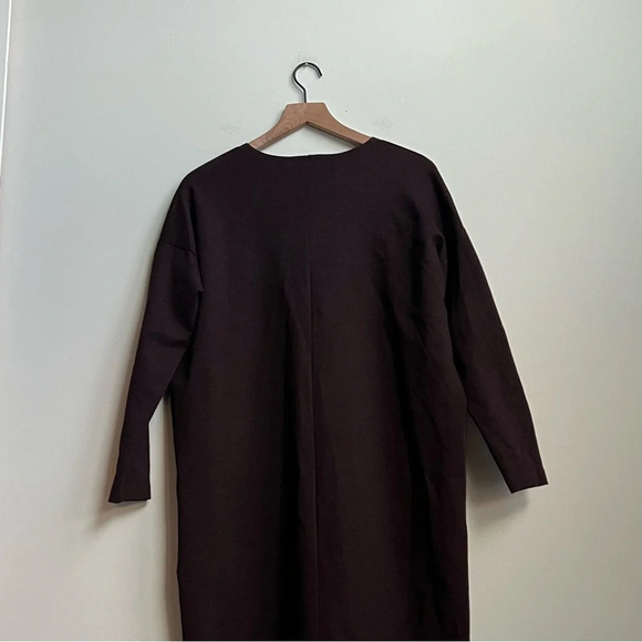 Bryn Walker Taylor Ponte Knit V Neck Oversized Maxi Dress Midi Port Womens XS - Picture 9 of 11